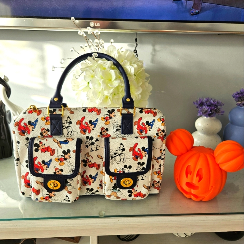 Disney White and Black Character Satchel